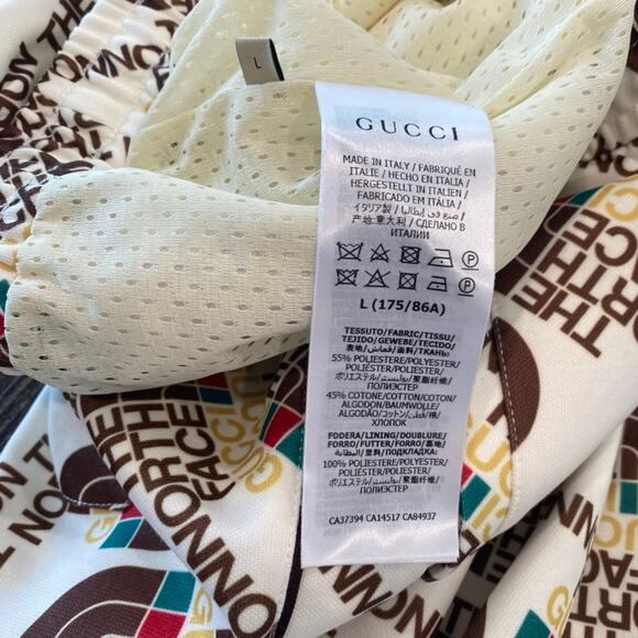 Gucci X The North Face Mens Logo Print Track Shorts Large L - Picture 4 of 8